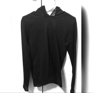 Fabletics long sleeve black workout hoodie